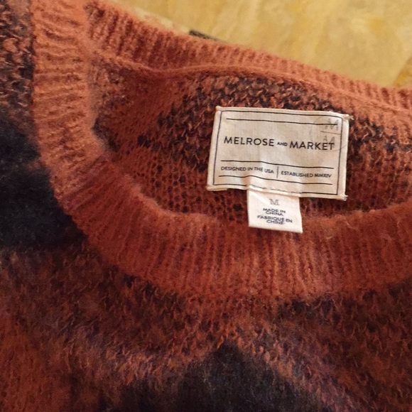 Melrose and Market rust/black diamond pattern SOFT - Picture 8 of 8